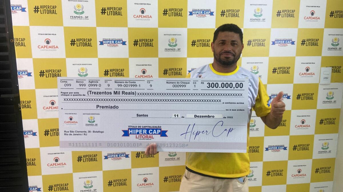 Morador de Cubatão ganha prêmio de 300 mil e vai realizar o sonho da casa própria