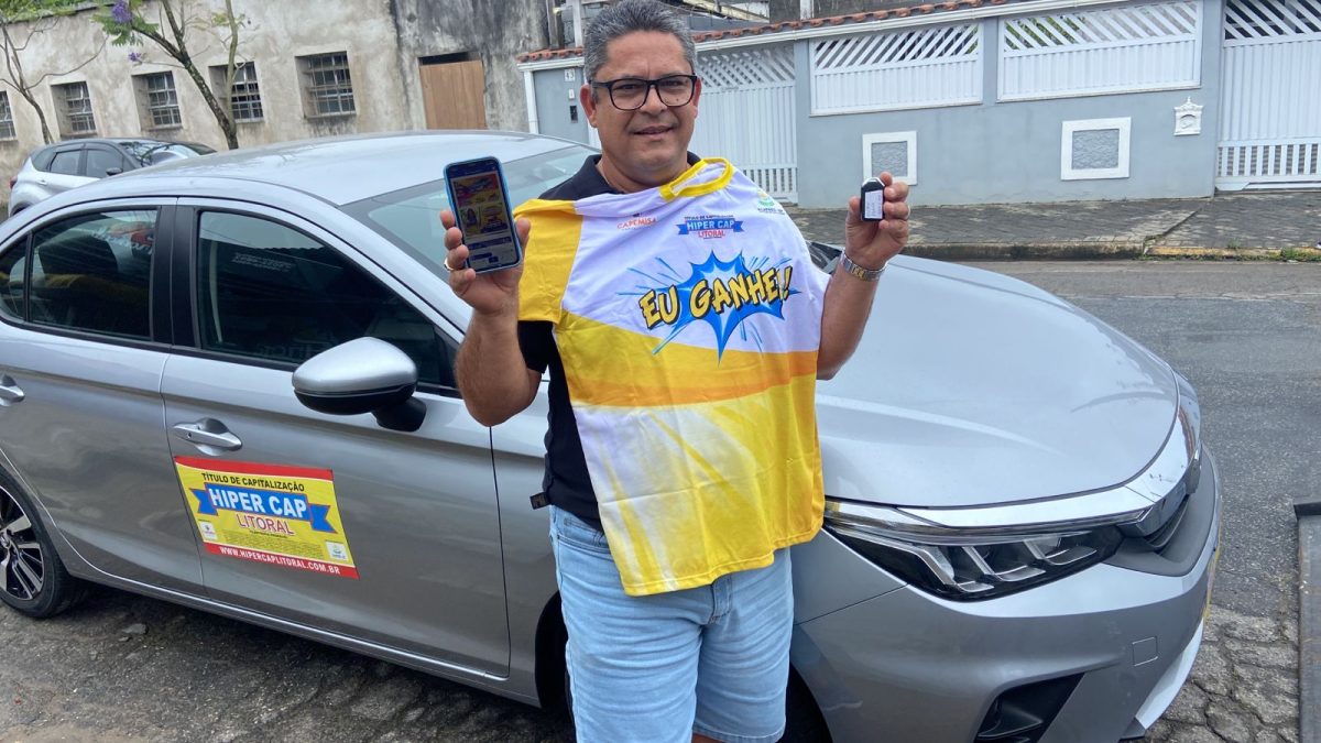 Caminhoneiro do Guarujá leva o quarto prêmio valendo um lindo Honda New City