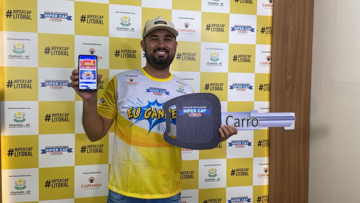 Motorista de São Vicente ganha uma Tracker e vai passar o fim de ano com dinheiro no bolso.